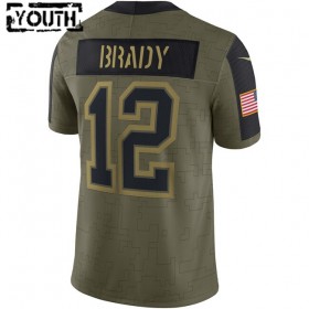 Lasten Tampa Bay Buccaneers NFL Pelipaita Tom Brady 12 Nike 2021 Salute to Service